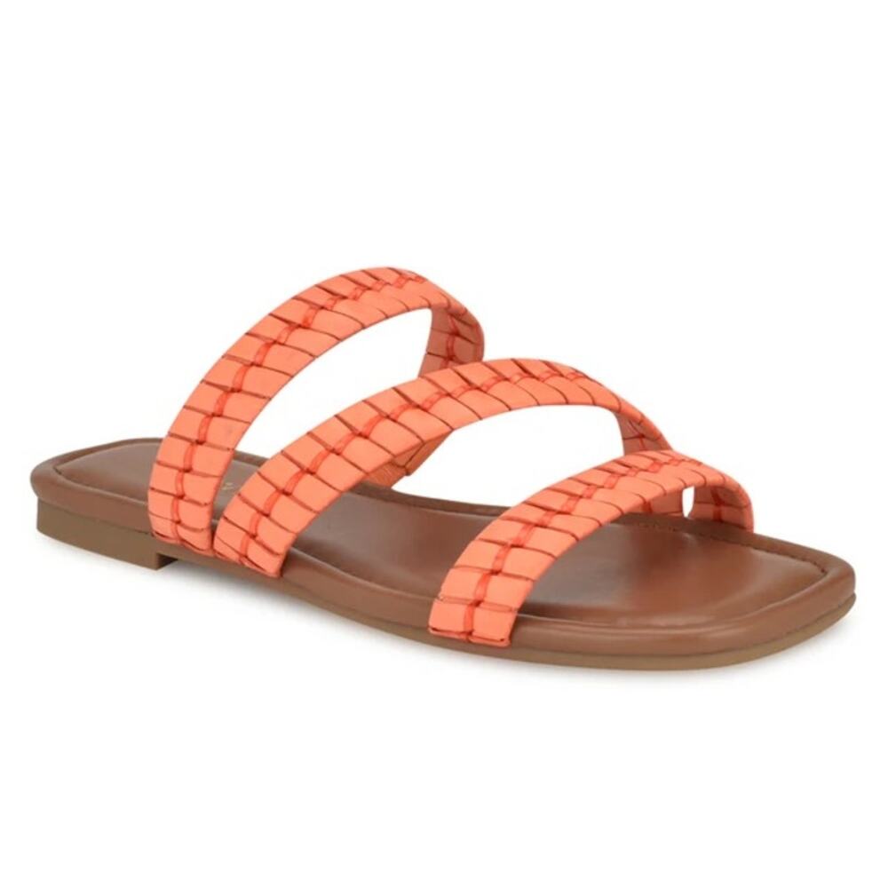 Nine West Women's Quinlea Flat Strappy Sandals Size 6